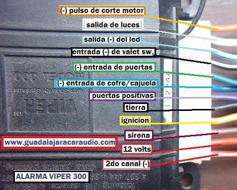 DIAGRAMA DE ALARMA VIPER 300 Photo by CASCARITO | Photobucket