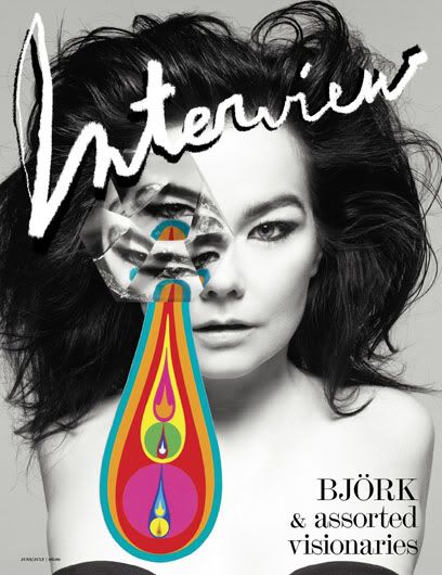 Björk na capa da Interview Magazine