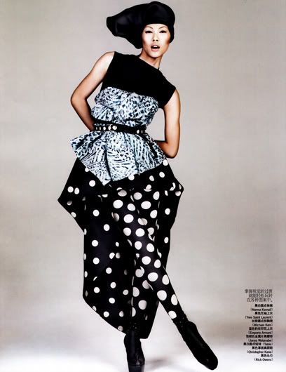 Liu Wen para Vogue China de junho