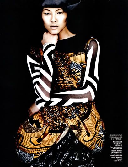 Liu Wen para Vogue China de junho