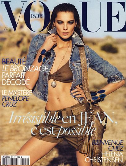 Daria Werbowy na capa da Vogue Paris