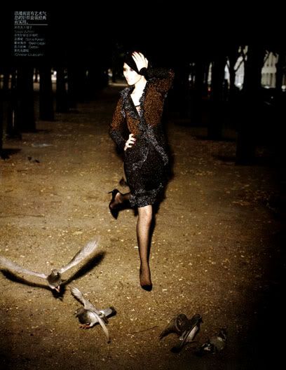 'Belle de Nuit' na Vogue China de novembro