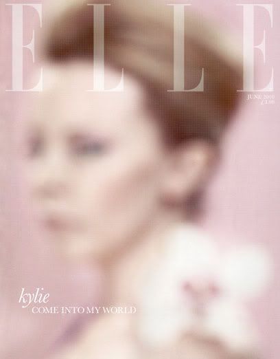 Kylie Minogue na capa de junho da ELLE UK