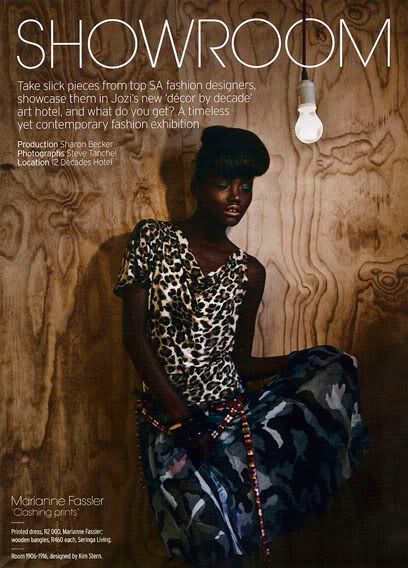 'Showroom' na Marie Claire South Africa
