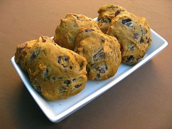 Pumpkin Chocolate Chip Cookies Pictures, Images and Photos