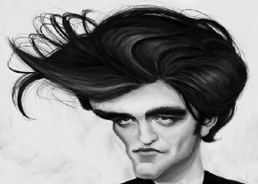 caricatura robert pattinson Pictures, Images and Photos