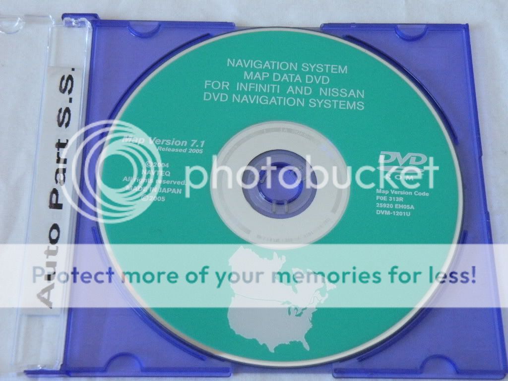 Nissan Infiniti Green Navigation DVD Version 07 1 OEM