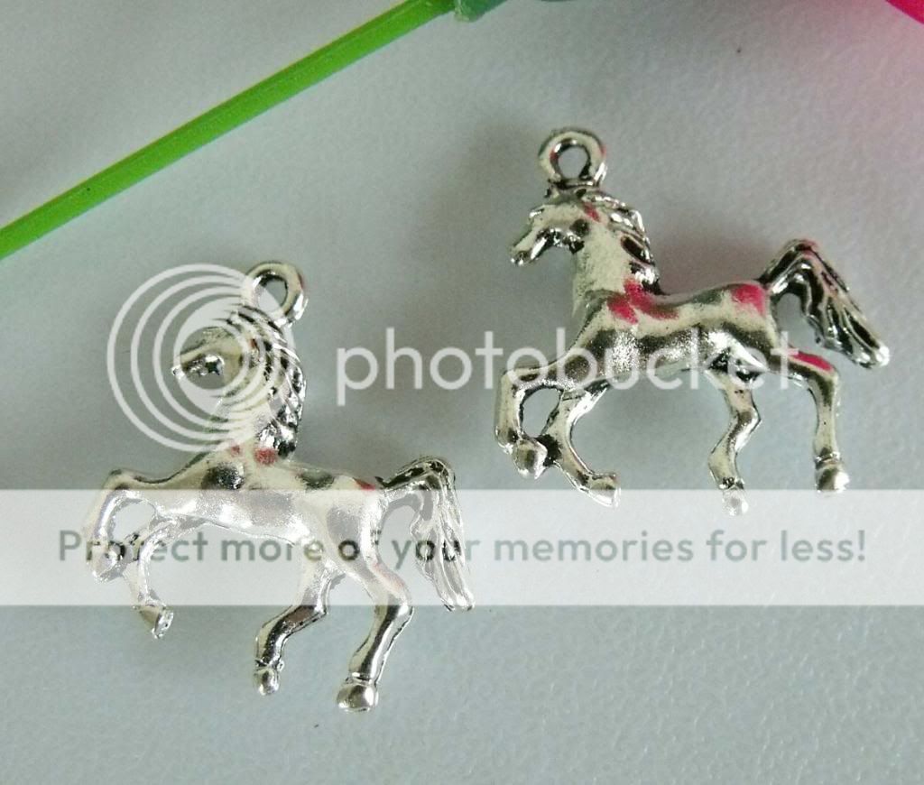 free ship 15pcs Zinc alloy stereo horse pendants #1A928  