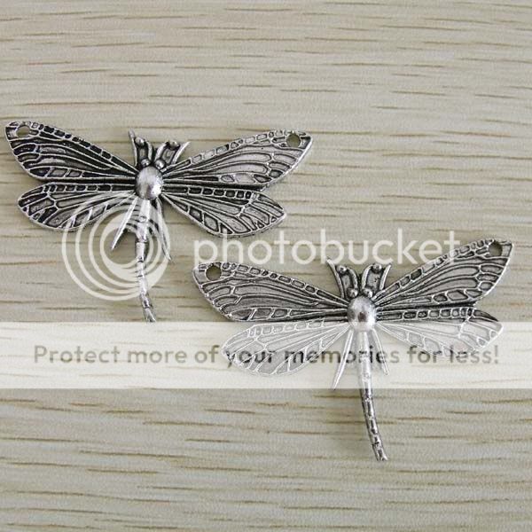 free ship 32pcs tibet silver dragonfly charms #1A183  