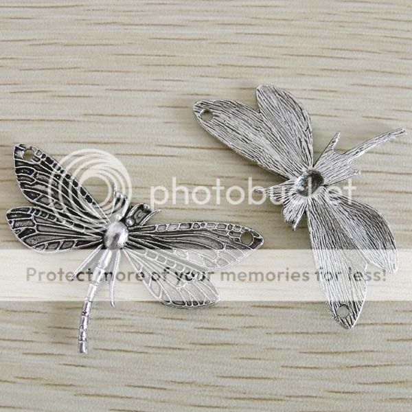 free ship 32pcs tibet silver dragonfly charms #1A183  