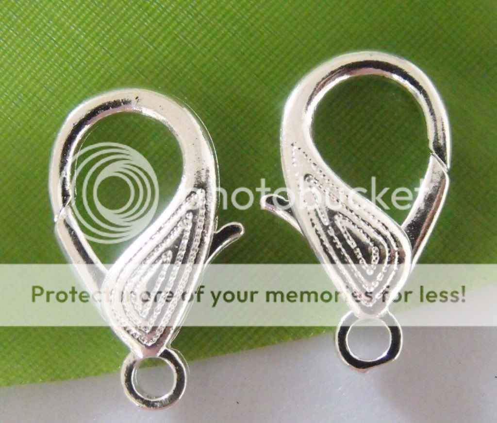 free ship 40pcs silver plated chain clasp 29mm #2C13  