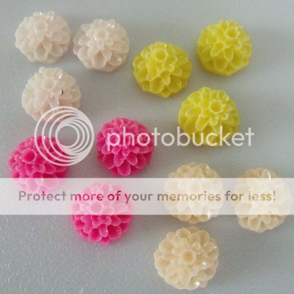 free ship 70pcs Resin flowers flatback 11x11mm #2F12  