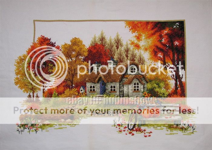 New Finished Completed Cross Stitch   Autumn Story   11CT   1122D 